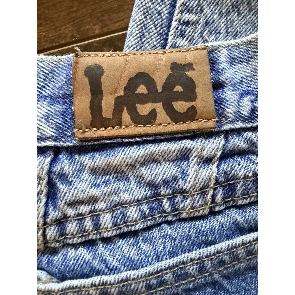 Lee Jeans Women's 16 Medium (Fits 12) Vintage Acid Wash High Rise Mom Jeans - Picture 10 of 13